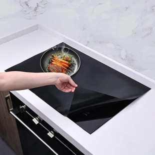 Silicone electric stove mat cut-out reusable stove surface protection mat kitchen stove induction cooker mat oil-proof mat