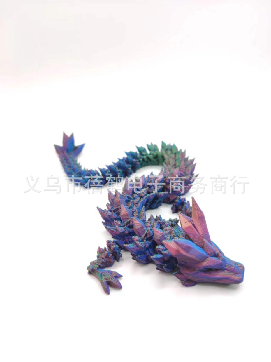 Tanque de peces paisaje decoración 3D impresión conjunta dragón chino decoración creativa conjunto dragón huevo Halloween Navidad