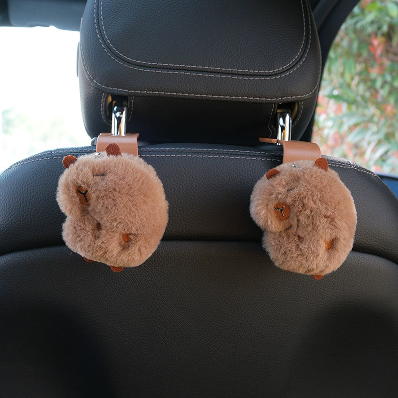 Gancho para coche Gancho para la parte posterior del asiento del asiento delantero del automóvil interior del automóvil interior de decoración de almacenamiento lindo multifuncional suministros para el automóvil
