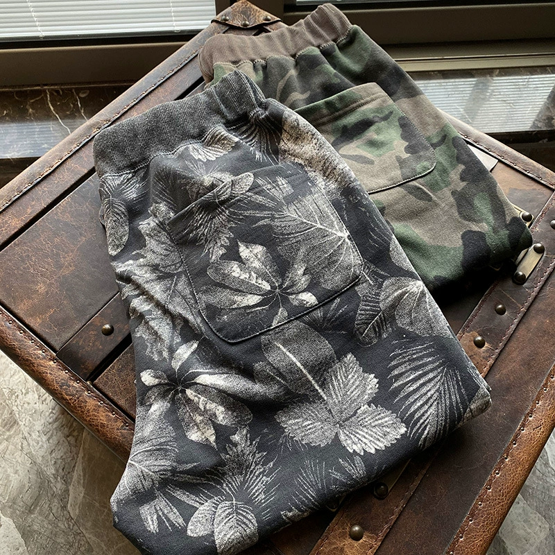 Внешняя торговля хвост грузов излишек! K для трикотажные хлопчатобумажные махровые летние повседневные камуфляжные шорты брюки мужские