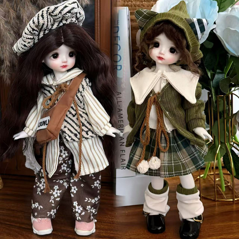 Trendy and Exquisite 6-Point 30cm Doll Clothes, Six-Point Doll Clothes, Bjd Princess Outfit, Doll Clothes, Toys, Girl Lolita