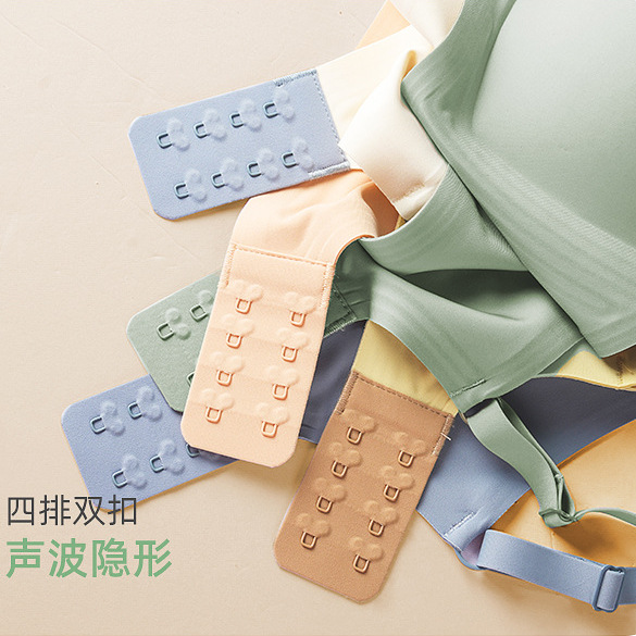 V-collar profundo hilo de malla de jalea fija taza ropa interior damas sin marcas sin anillo de acero sujetador se reúne contra la caída sujetador de soporte superior