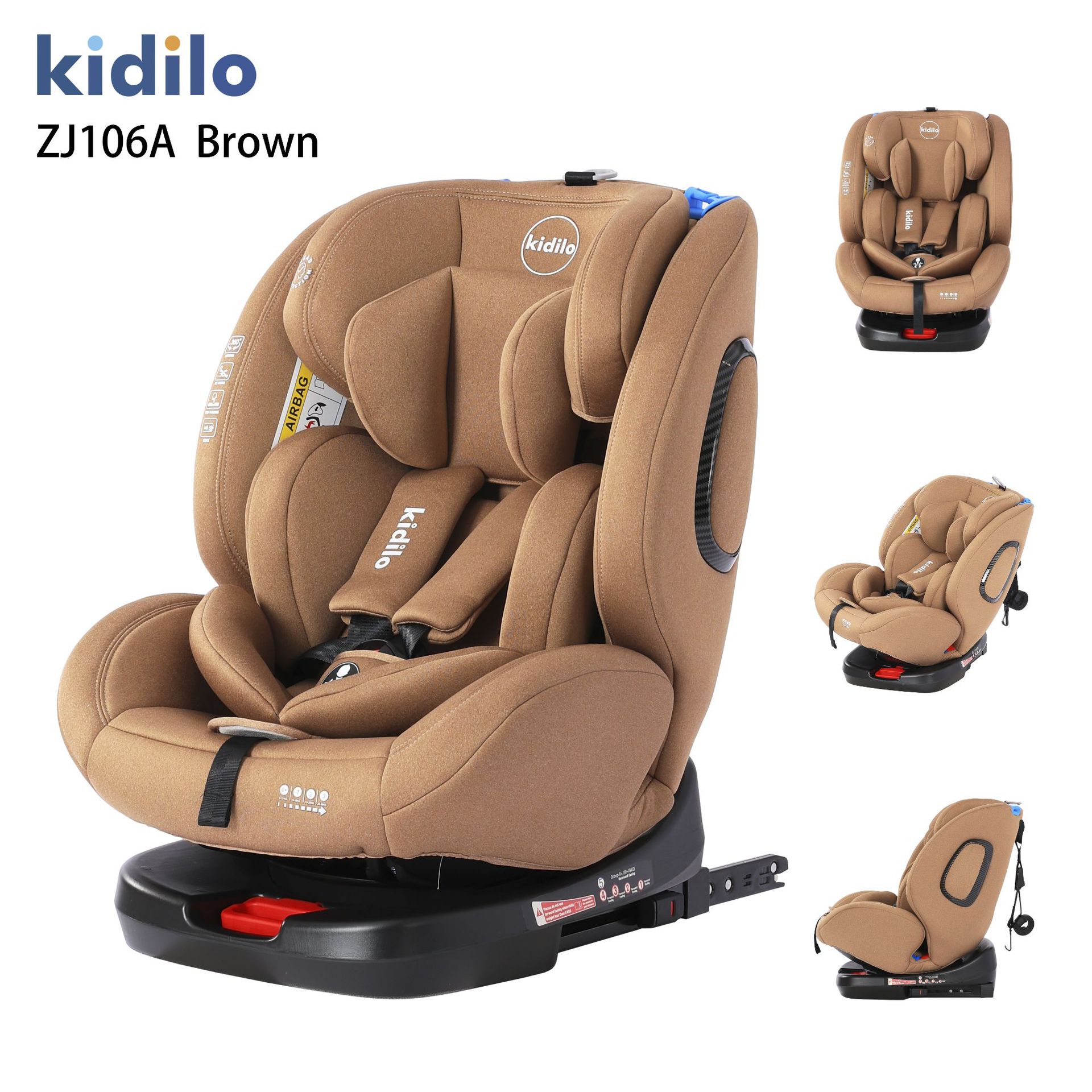 Kidilo Kidsren's Car Safety Seat 0-2 Years Old Newborn Baby 360 ° Swivel Car Seat