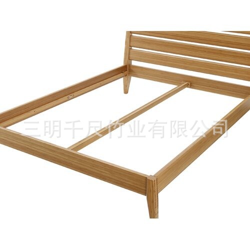 Amazon's Best-Selling Bamboo Bed Solid Wood Bed Master Bedroom Chinese Double Bed Classical Bamboo Bed Furniture Can Be Customized