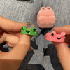 Cartoon convenience store, geometric ring for beloved, frog, Birthday gift