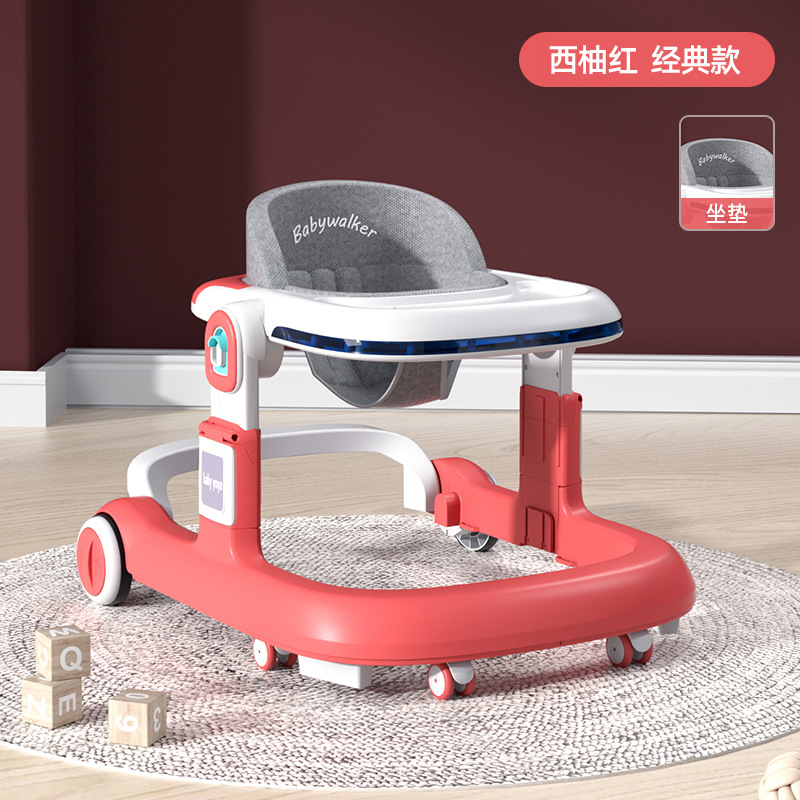 El andador para bebés y niños pequeños es anti-vuelco durante 6-18 meses.