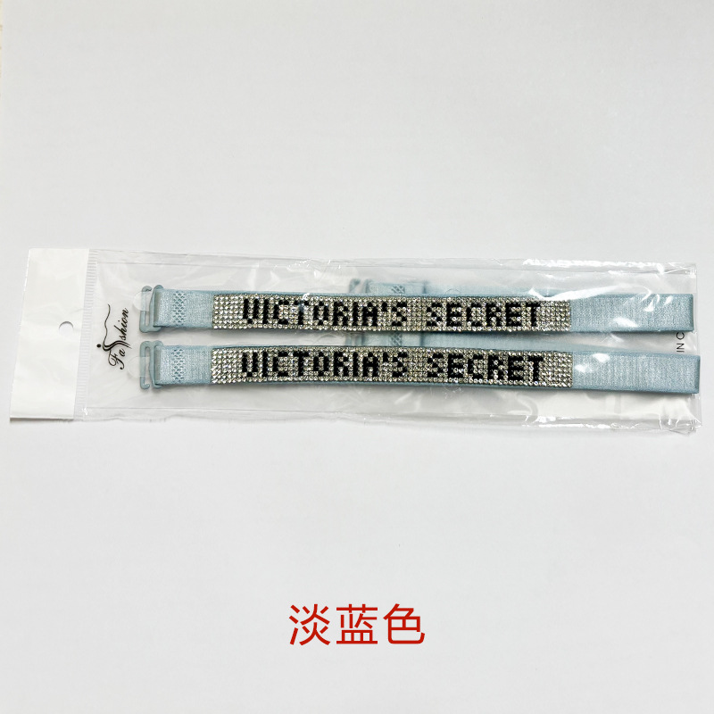 VICTRIAS SECRET款带钻肩带-淡蓝色 / 宽1.5cm长38cm