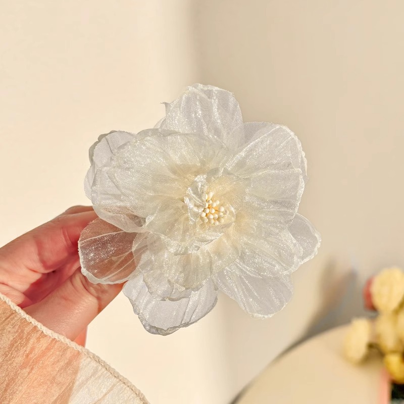 Super Fairy Forest Cherry Blossom Horquilla para el cabello trenzado de niña Tombro de princesa linda Horquilla de princesa Verano Dulce flor Clip lateral Accesorios para el cabello