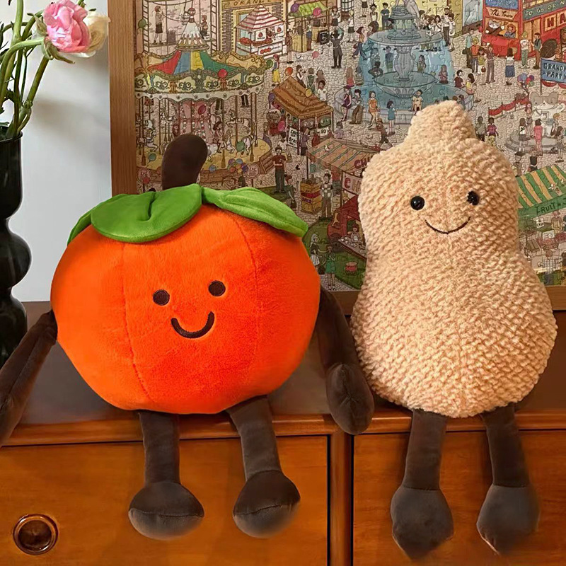 Persimmon Plush Toy Peanut Doll Good Things Happen Ornament Pillow Wedding Gift Wedding Supplies Persimmon Plush Toy Peanut Doll Good Things Happen Ornament Pillow Wedding Gift Wedding Supplies