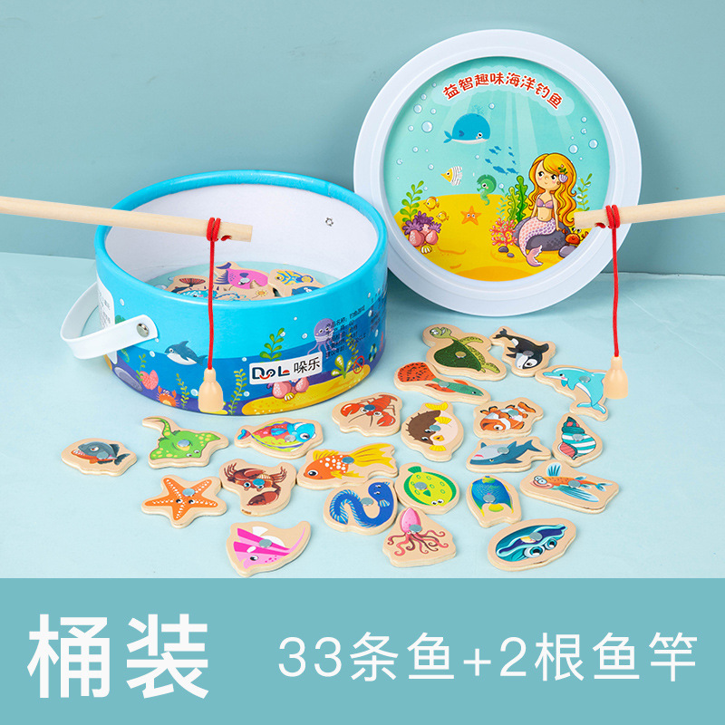 33 fish in a barrel + 2 fishing rods