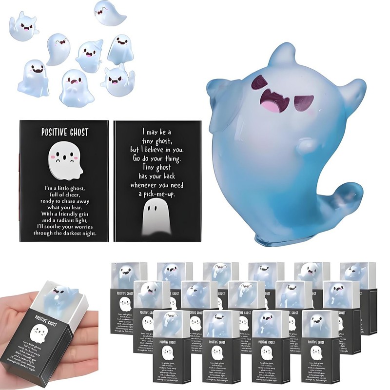 夜光幽灵模型 Glow in the Dark Mini Ghost Figures with Box|undefined
