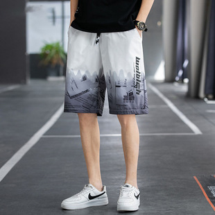 Summer Shorts for Men, Cool, Thin, Trendy, Breathable, Quick-Drying Mid-Pants, Casual Ice Silk Sports Pants Wholesale
