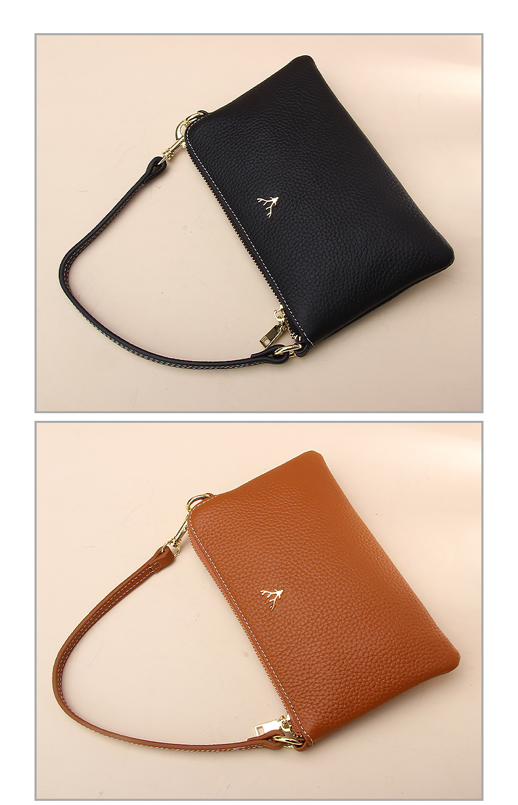 Genuine Leather Ladies Handbag Texture Versatile Deer Mobile Phone Bag display picture 7