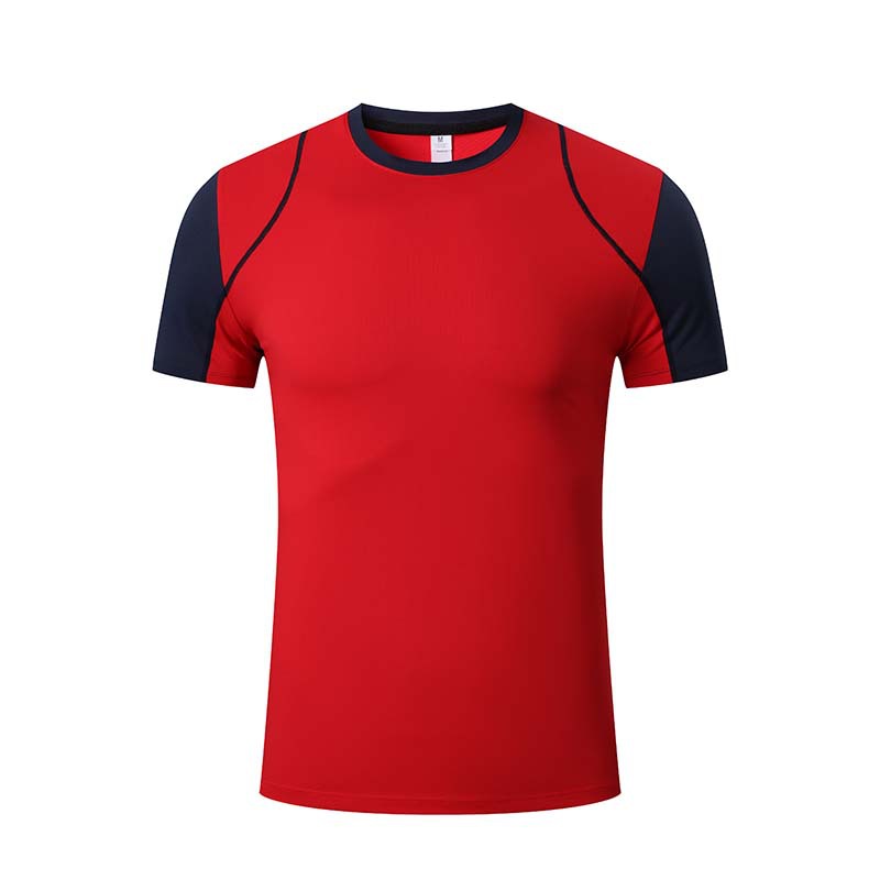 Verano al aire libre de los hombres y las mujeres deportes ropa de secado rápido camiseta running fitness grupo ropa cuello redondo superior manga corta impreso LOGOU