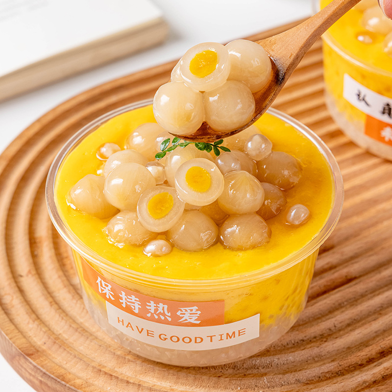 芒果水果冰汤圆大丸子多种口味水晶水果捞配料商用糯米小圆子粉圆