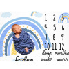 ins new pattern baby photograph Background cloth originality Rainbow Month Photography Background cloth milestone blanket