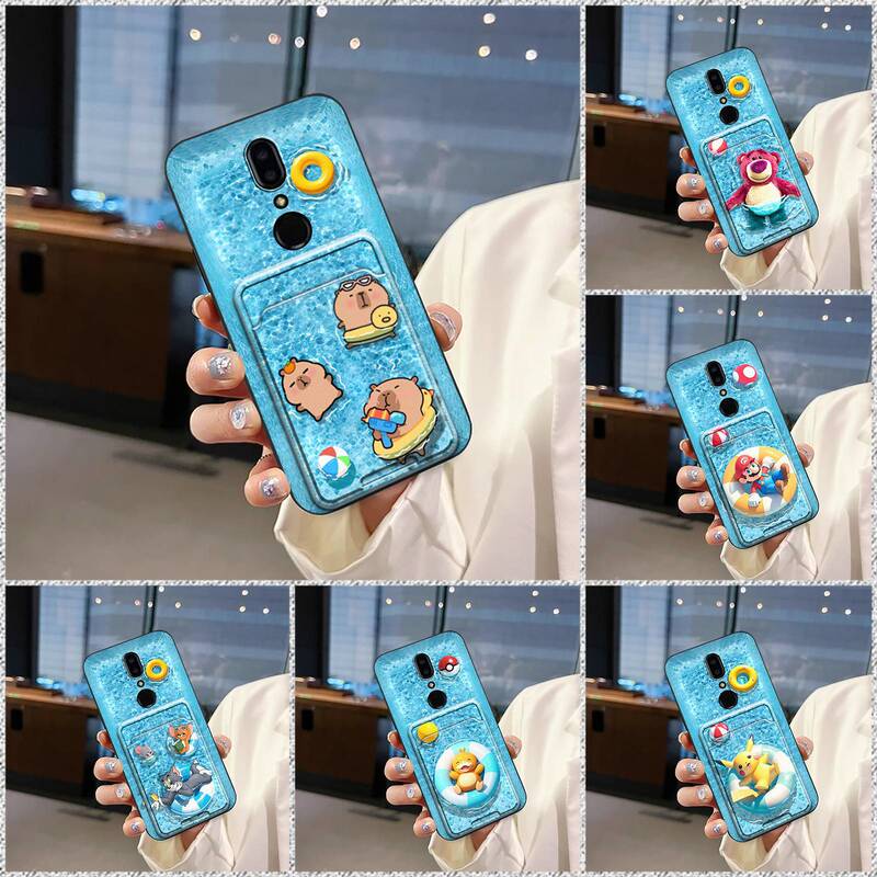 Suitable for Sharp Mobile Phone Case, Swimming Ring Card Holder, Personalized Photo Storage, Digital Couple Trendy Cooling Card Slot, Simple