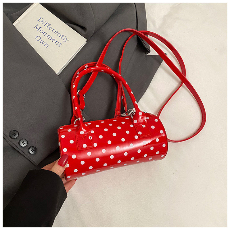 2025 New Korean Summer Handbag Small Tote Bag For Women High-End Polka Dot Niche Pillow Bag Shoulder Crossbody Bag - Thumbnail 8