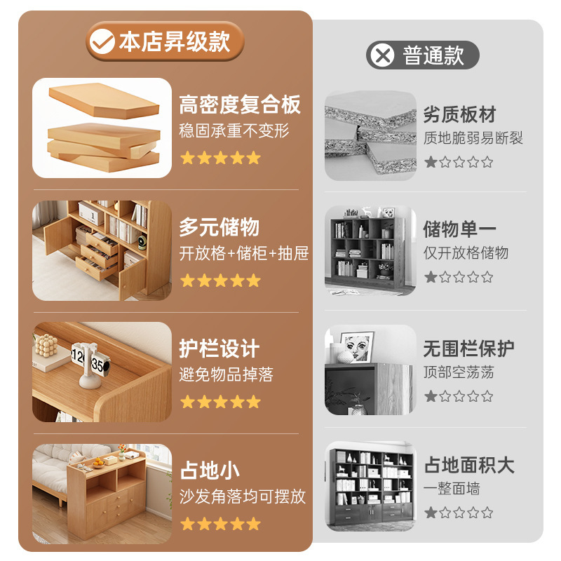 书柜储物柜一体幼儿园格子柜原木学生书架客厅玄关柜走廊过道柜子|undefined