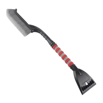 Kempinq və səyahət, brush, frost scraper, snow scraper - red-and-gray
