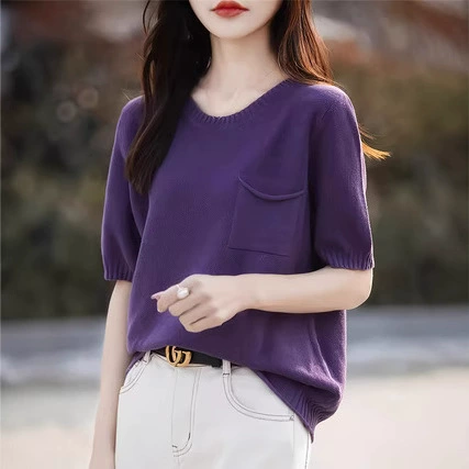 Хит Amazon для международных продаж: модная женская блузка с карманами, омолаживающая и стройнящая фигуру, с эффектом утончения.