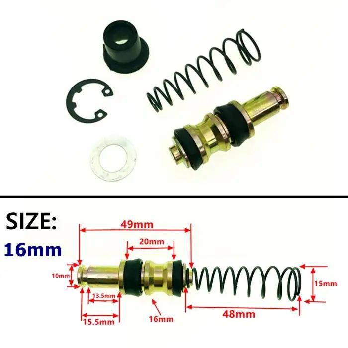 Brake master cylinder piston repair kit 11/12.7/14/16/17.5/19mm motorcycle electric bike master cylinder accessories