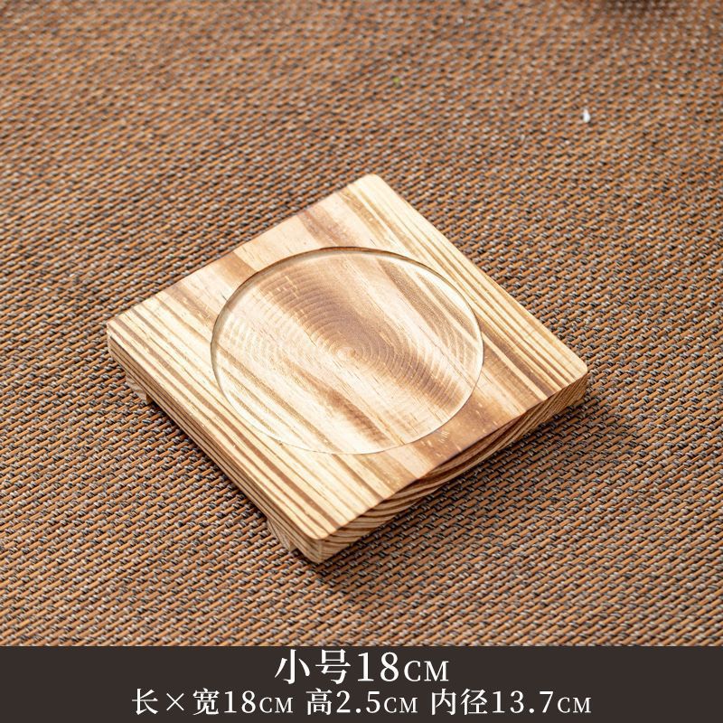 almohadilla de madera de aislamiento térmico para cocinar té en horno cercano almohadilla de madera resistente a quemar almohadilla de madera de aislamiento térmico para horno de carbón de tamaño grande y medio y pequeño de alto valor facial almohadilla de madera sólida