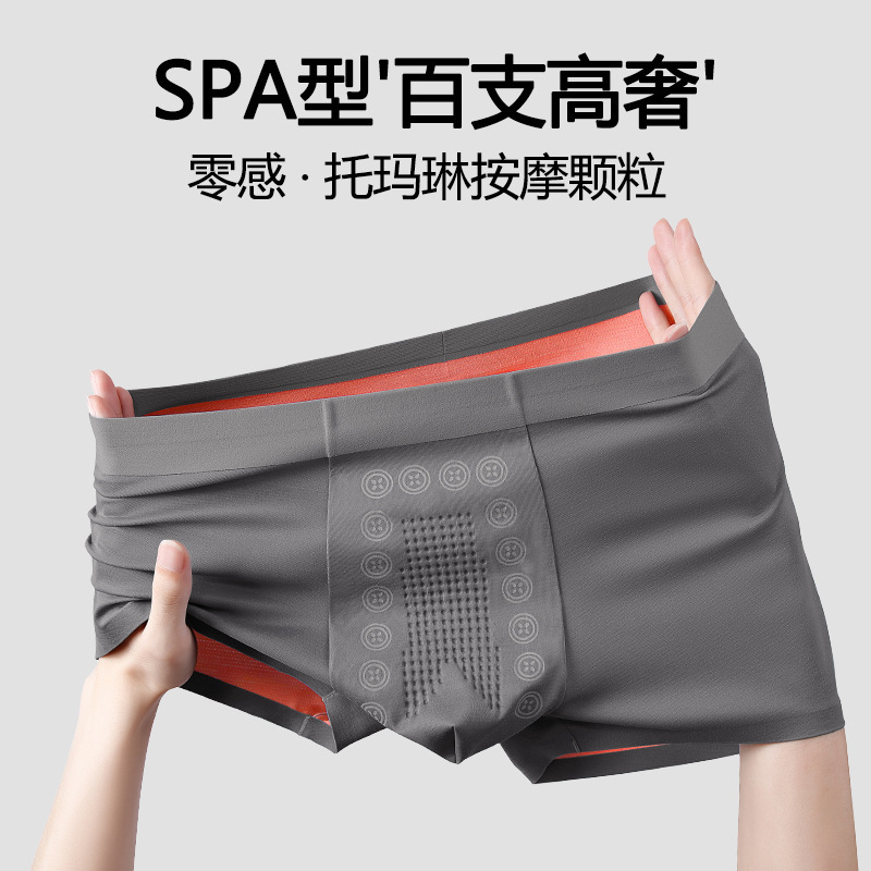 Factory Custom Oem 100-Count Double-Sided Modal Seamless Men's Underwear Mid-Waist 10A Antibacterial Boxer Shorts for Men