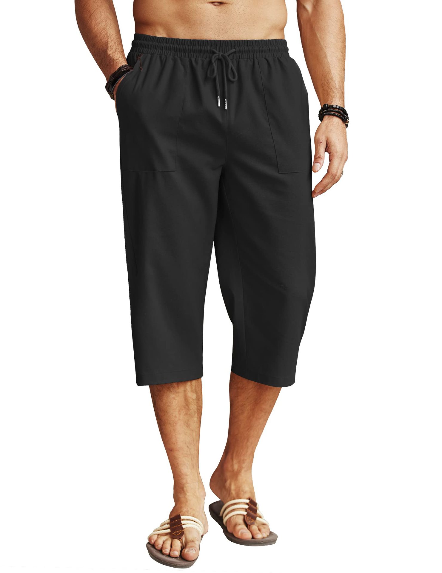 Herren Freizeithose Mit Kordelzug Für Strand Und Yoga_voghion.com