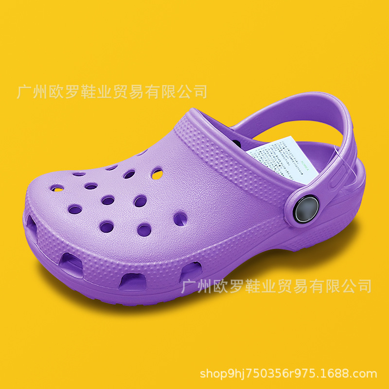 Cruz de zapatos de agujero para niños estrellas clásicas suelas blandas sandalias de playa zapatillas al por mayor