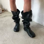 春秋小众秋冬个性长筒靴