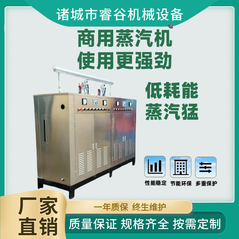 电加热蒸汽发生器商用豆腐煮浆蒸包酿酒小型节能锅炉全自动蒸汽机