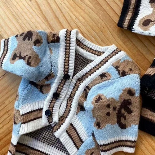 Pet Knitted Sweater Schnauzer Autumn and Winter Outfit Teddy Bear Cat Kitten Bichon Small Dog Poodle Bouvier Dog Clothes