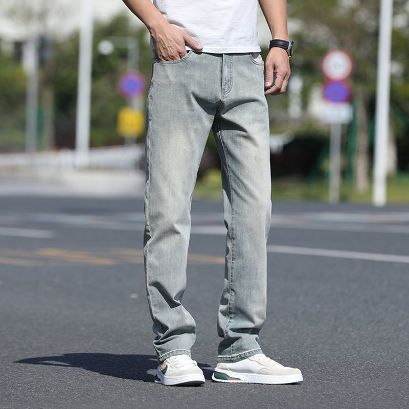 Autumn loose straight jeans