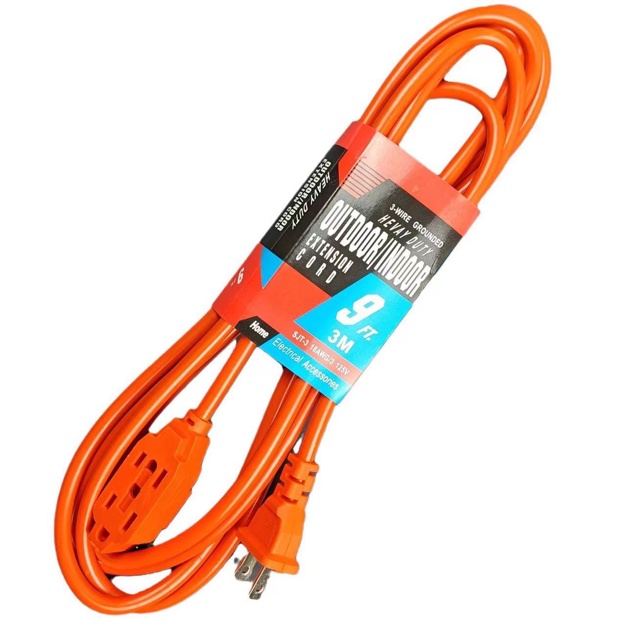 Exportación de enchufe de cable de extensión estándar estadounidense México Venezuela Colombia América del Sur de dos agujeros cable de extensión interior