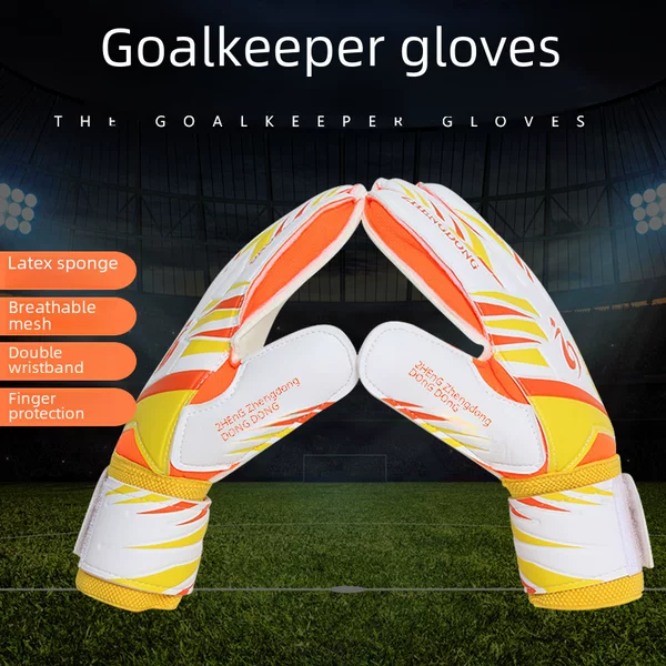 Zhengdong football goalkeeper gloves latex tape finger protection gloves non-slip gantry gloves manufacturers mass customization