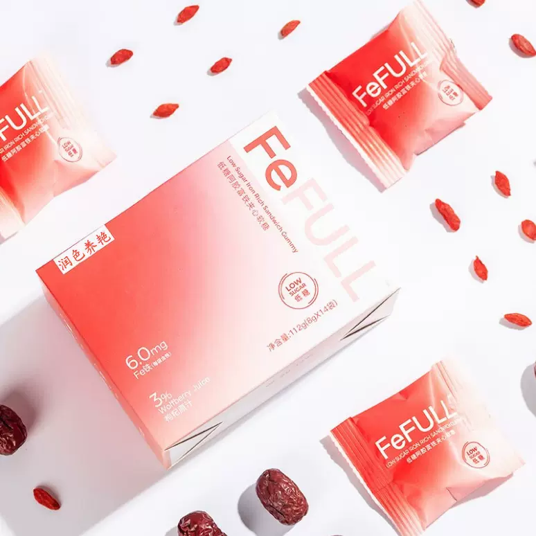 低糖阿胶富铁软糖 枣香口感软糯糖果 女性休闲小零食