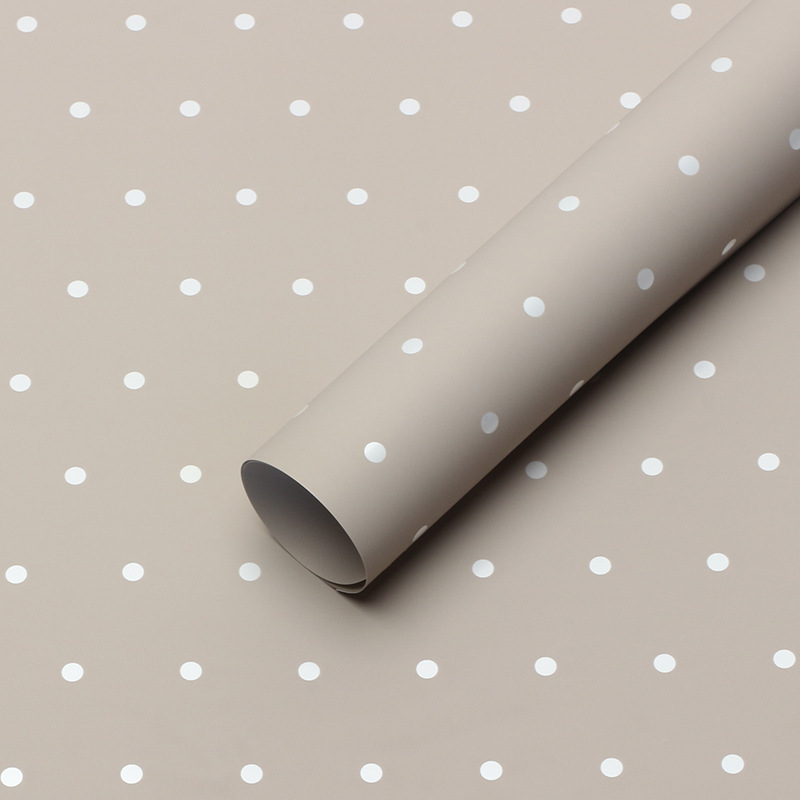 Roland Little Dots Ouya Paper Papel de envolver de flores Diy Regalo Bronceado Ramo de flores Papel de flores Material de floristería