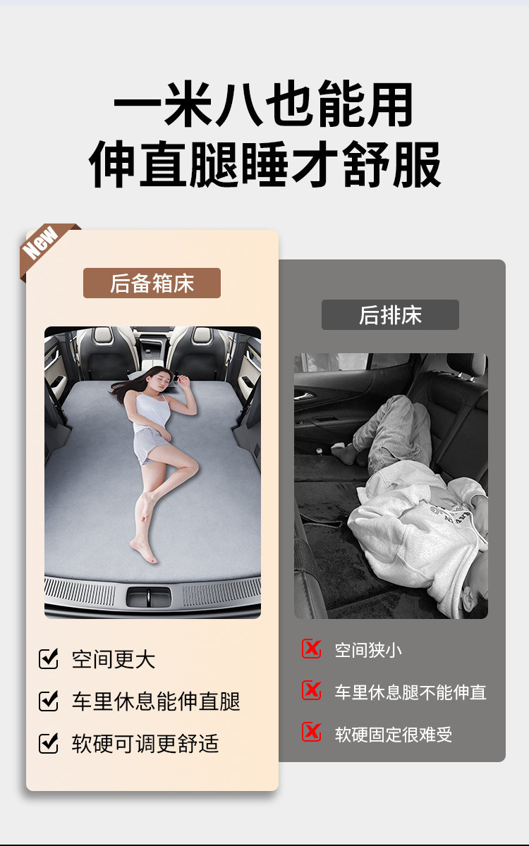 Suitable for Zeekr 001 Bed Mat, Car Trunk Sleeping Mat, Camping Equipment, Sleeping Gadget, Rear Seat Bed, Inflatable Bed