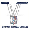 Jewelry, earrings, necklace, zirconium, ring, accessory, European style, silver 925 sample