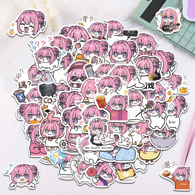 70 Pieces of Dorothy Doro Funny Expression Pack Sand Funny Abstract Decorative Hand Ledger Mobile Phone Case Decorative Stickers 70 Pieces of Dorothy Doro Funny Expression Pack Sand Funny Abstract Decorative Hand Ledger Mobile Phone Case Decorative Stickers