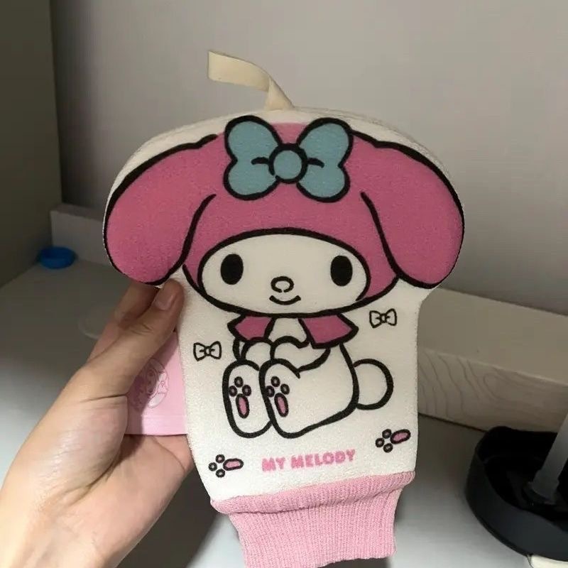 可爱澡巾卡通女士美乐蒂儿童搓澡强力家用神器下泥洗澡沐浴手套|undefined