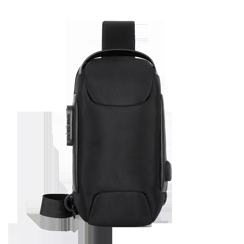 Bloqueo de contraseña antirrobo de los hombres del pecho Cruz bolsa Oxford tela deportes crossover Bolso crossbag hombro de los hombres