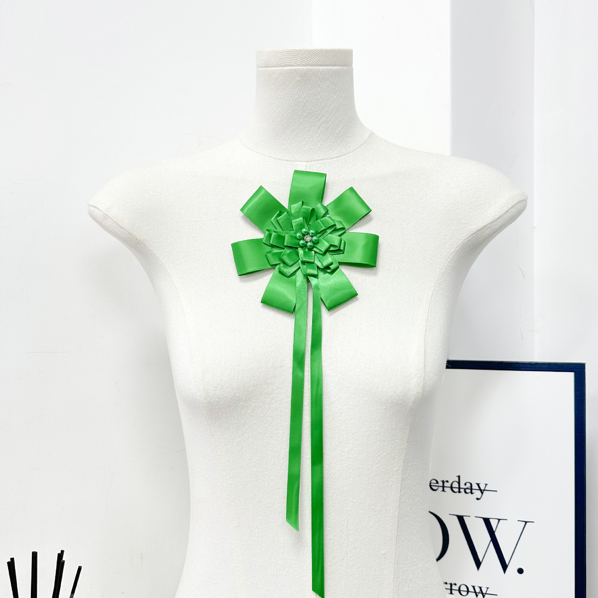 Flores de Gasas para Accesorios del Cabello de Poliéster Hecho a Mano para Accesorios de Cabello y Ropa