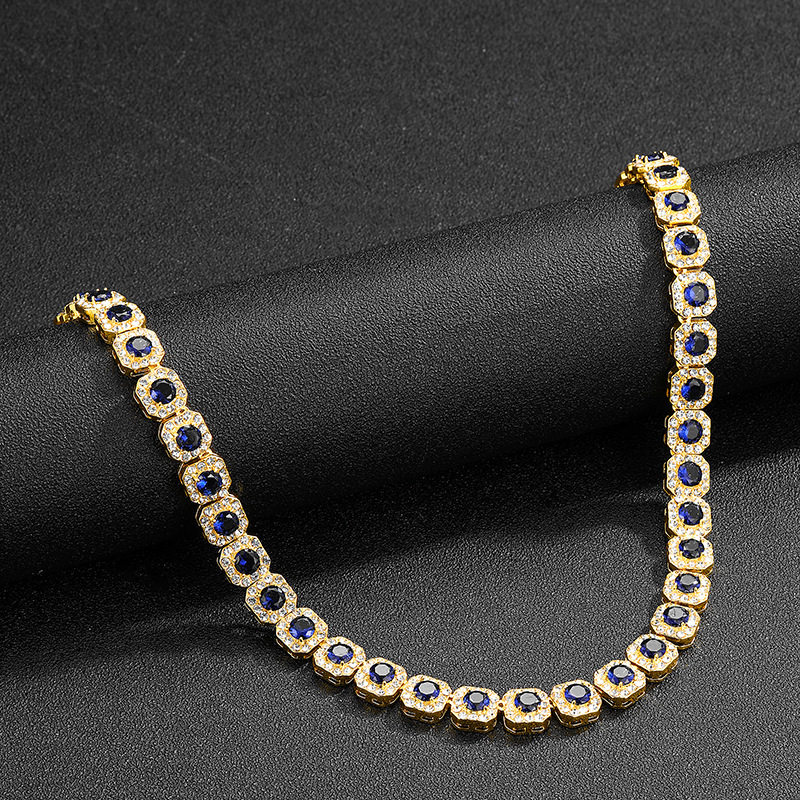 Fashion Geometric Alloy Inlay Rhinestones Unisex Necklace 1 Piece