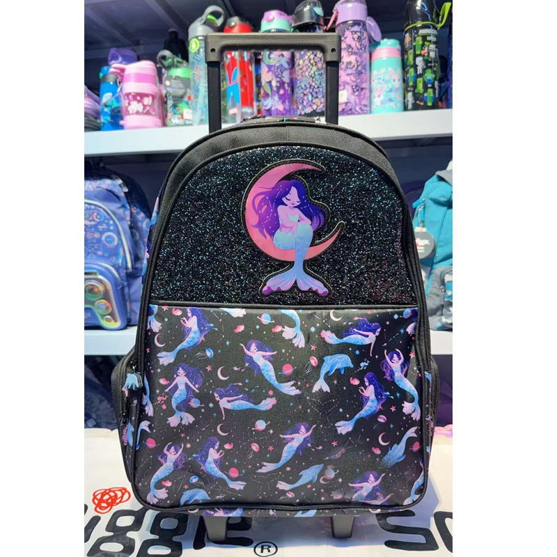 Mochila Escolar con Ruedas Black Moon Mermaid (45*32CM)