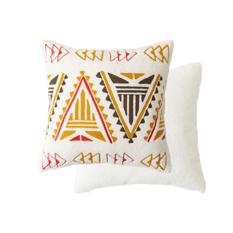 Embroidered | Cross-border Amazon | Pillow Cover Cushion Cover Home Sofa Nordic Holiday Pillow Cover Bedside Cushion