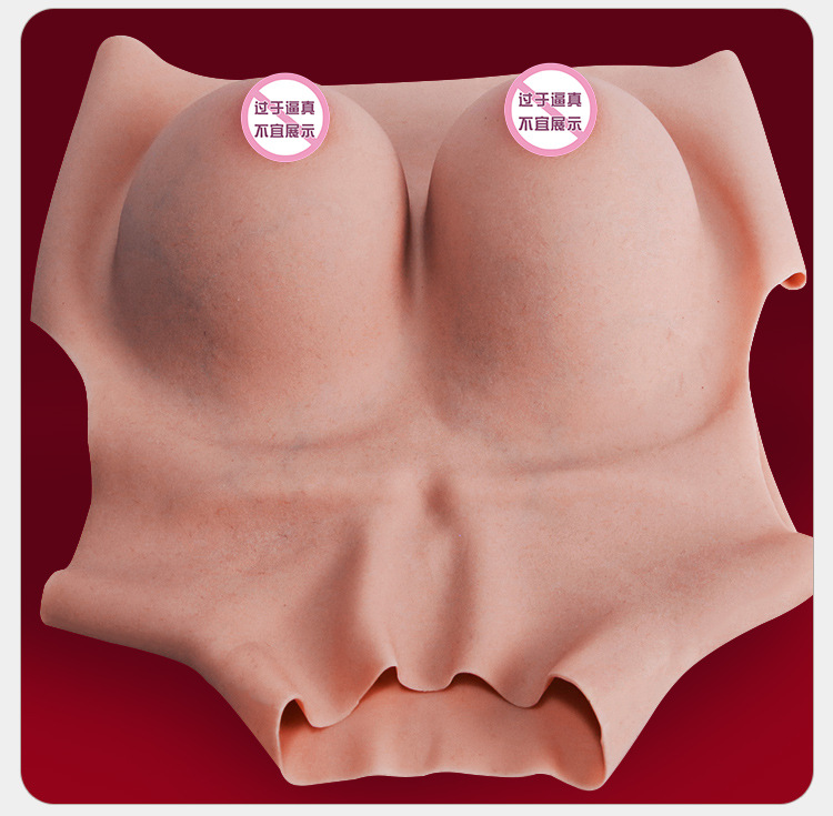 Skin-Feel Silicone Prosthetic Breasts Wearable Breast Pads for Cross-Dressing Adults — detail image 36