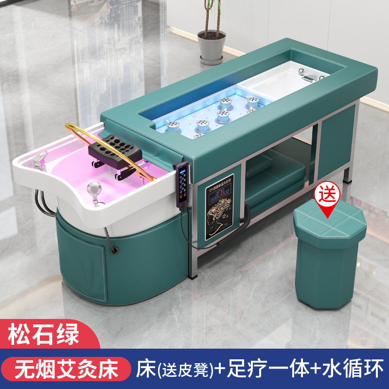 Circulación de agua verde turquesa +