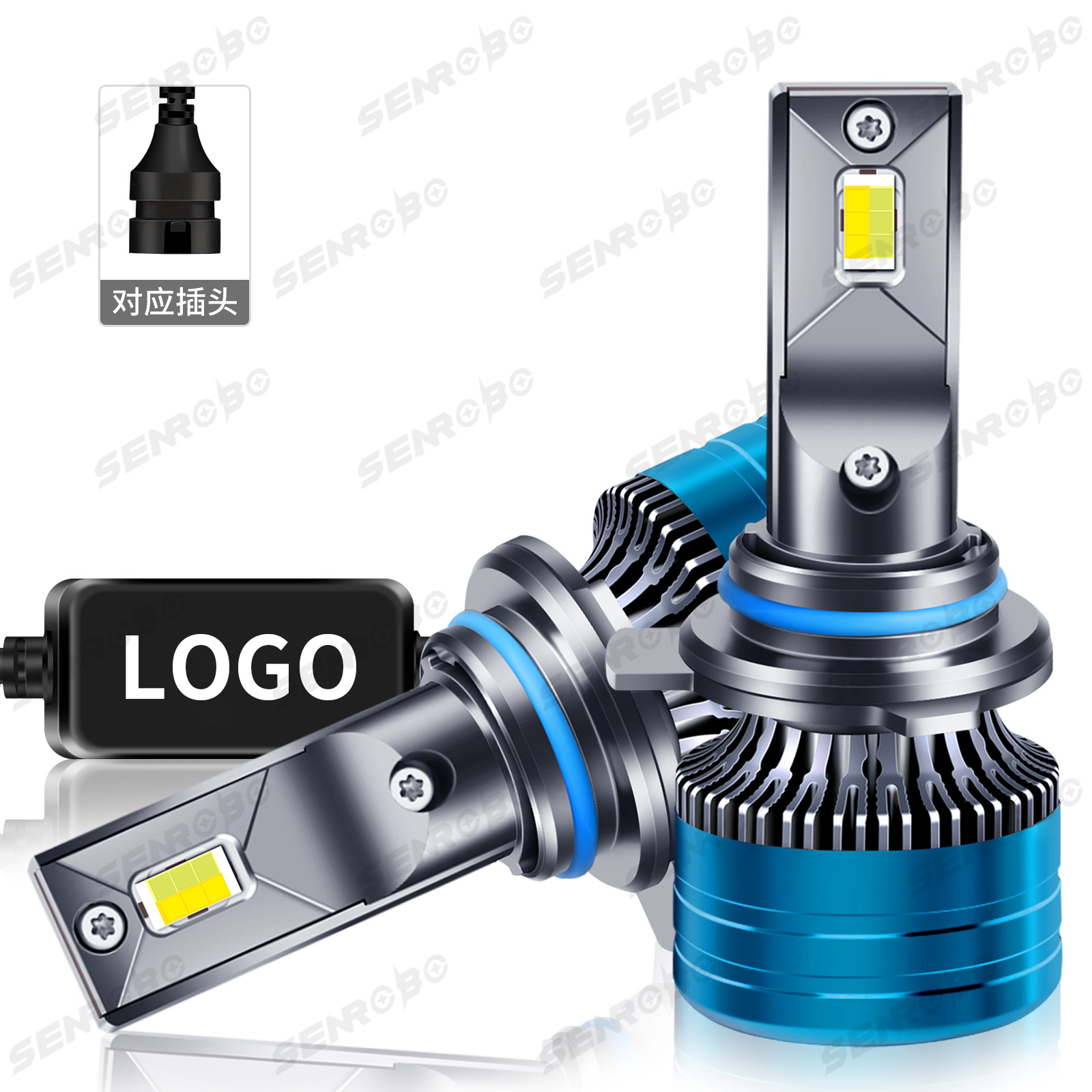 Faros LED tricolores K6 transfronterizos integrados lejos y cerca H4 H7 H11 modificación del automóvil ventas directas de fábrica image 13